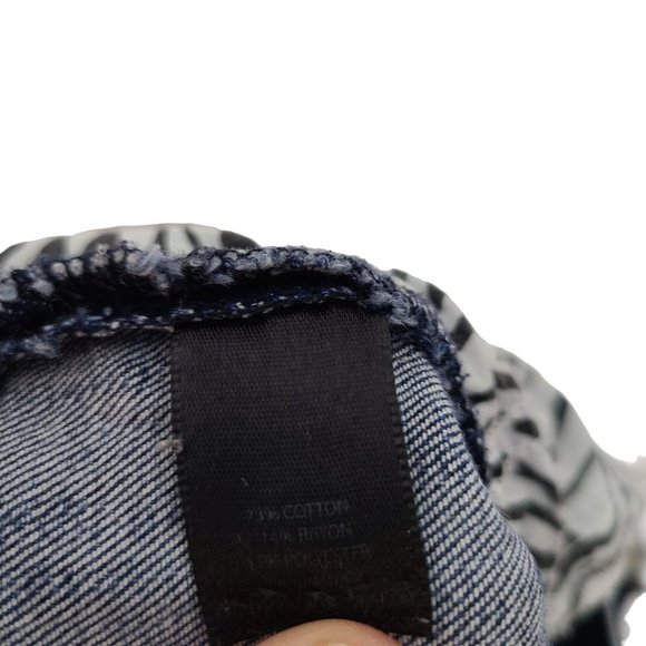 White House Black Market Womens 2 Blue Dark Wash Denim Slim Cropped Jeans - Picture 6 of 8